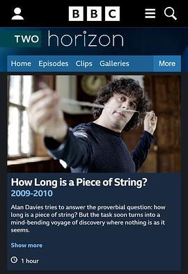 地平线系列：一根绳子有多长？ Horizon: How Long Is a Piece of String?